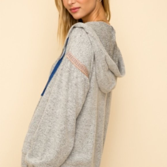 Hem & Thread Hoodie Zipper Jacket NWT - Picture 6 of 8